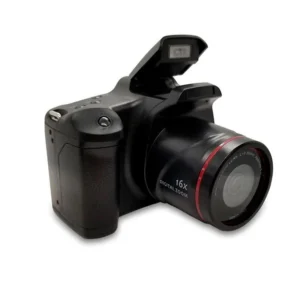 كاميرا محمولة للسفر للتصوير الفوتوغرافي بكاميرا رقمية 16X تكبير 1080P HD SLR كاميرا مضادة للاهتزاز كاميرا للتصوير المباشر